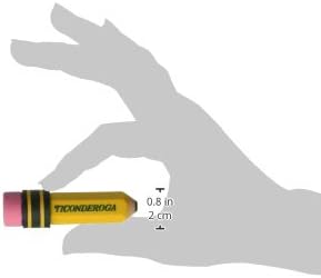 TICONDEROGA Erasers, Pencil Shaped, Yellow (38936) (Pack of 432)