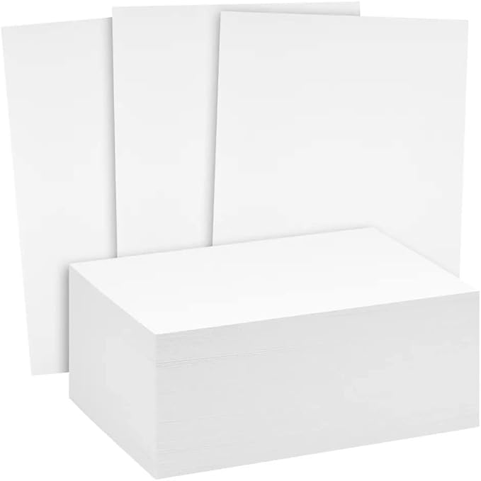 Reskid White Cardstock Thick Paper - Blank Heavy Weight 110 lb Cover Card Stock - 100 Pack (11x17, Inches)