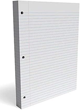 1InTheOffice Loose Leaf Paper College Ruled, Filler Paper 8 1/2" x 11", 400 Sheets (400 Sheets)