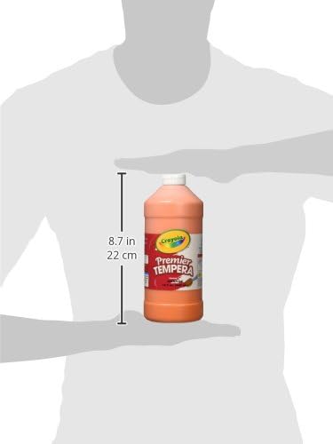 Crayola Tempera Paint, Orange Kids Paint, Art & School Supplies, 32oz