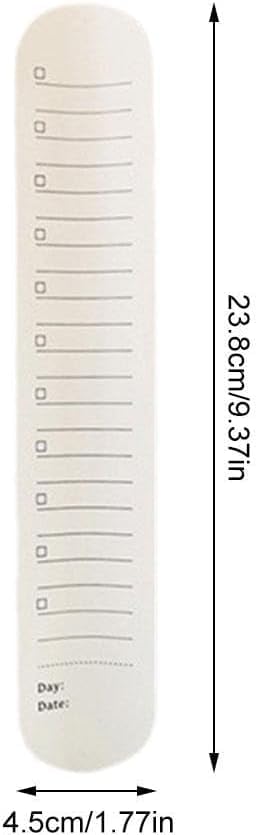 1pc Wearable Nurse Notepad Wristbands,Silicone Reminder Bracelet Write On Memo,Writable Dry Erase Slap Sticky Notes Ruler,Gifts for Nurse Teacher Planners,Notebooks and Writing Pads (Beige)