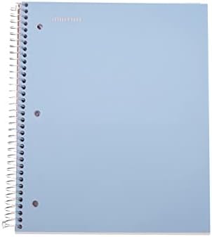 Mintra Office Durable Spiral Notebooks, 1 Subject, (Spring Pink, Sun Yellow, Arctic Ice, Wide Ruled 3pk)