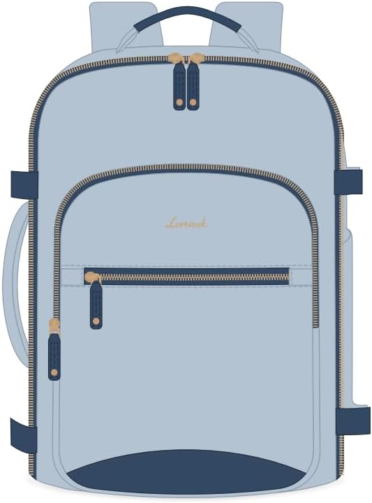 LOVEVOOK 40L Travel Backpack Flight Approved Carry on Backpack,3 Packing Cubes,Waterproof Personal Item Travel Bag,TSA Carry on Luggage Suitcase Travel Essentials,Gifts for Women & Men,fits 17" Laptop