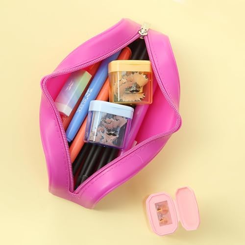 Mr. Pen- Manual Pencil Sharpener, 6 Pack, Colorful, Dual Holes | Compatible with Standard and Jumbo Pencils, Snap-on Lid, Colored Handheld Pencil Sharpener for Artists, Classroom