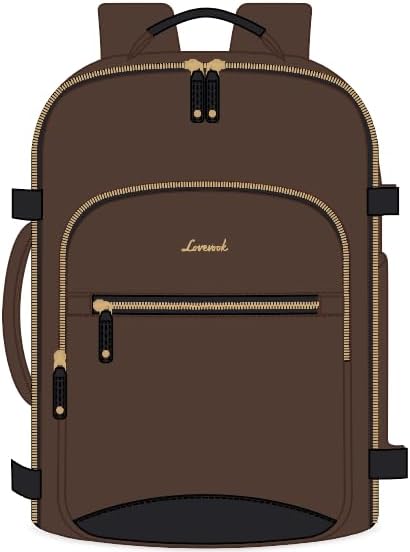 LOVEVOOK 50L Travel Backpack Flight Approved Carry on Backpack,3 Packing Cubes,Waterproof Personal Item Travel Bag,TSA Carry on Luggage Suitcase Travel Essentials,Gifts for Women & Men,fits 18" Laptop