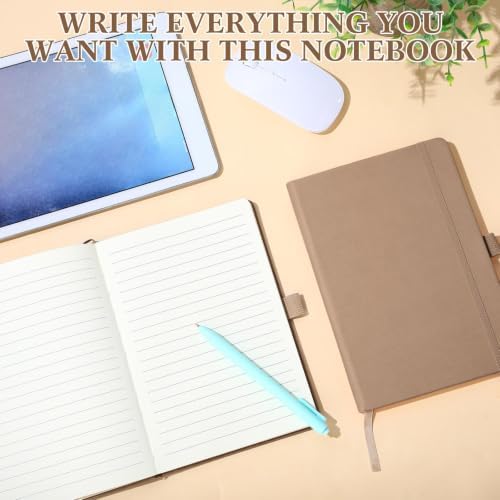 Laumoi 14 Pack Hardcover Lined Journal Notebooks Bulk,Milk Tea,A5