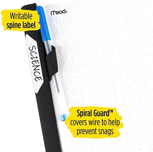 Five Star Advance Spiral Notebook, 3 Subject, College Ruled Paper, 150 Sheets, 11" x 8-1/2", Color Selected For You (06324)