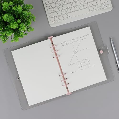 A5 Dotted Refill Paper, 120GSM Thick Paper 80 Sheets 6 Hole Punched Filler