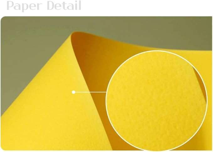 PPAPPAPPIYO 50 Pack 3x5 Colored Index Cards, 180gsm Premium Textured Blank Flash Cards, Heavyweight Cardstock for Study, Recipes, and DIY Crafts (yellow)