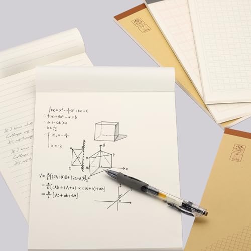 M&G 7x10 Note Pads, 6 Pack B5 Legal Pads 70 Sheets Notepads Writing Pad English College Ruled Lined Memo Paper Tablet for Work Writing Note Taking English
