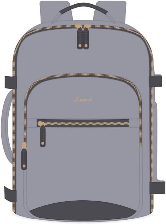 LOVEVOOK 50L Travel Backpack Flight Approved Carry on Backpack,3 Packing Cubes,Waterproof Personal Item Travel Bag,TSA Carry on Luggage Suitcase Travel Essentials,Gifts for Women & Men,fits 18" Laptop