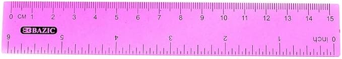 Craft County 5 Piece School Kit with Zipper Pouch – Geometry and Math Tool Set – Available in Blue, Green, Pink, and Purple