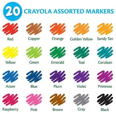 Crayola Classic Markers, Broad Line 8 ea (Pack of 2)