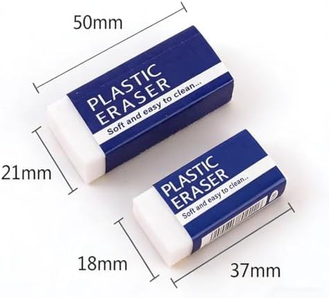PVC Block Eraser White, 1 Box of 30 Packs, Clean and Precise, Minimum fragmentation, Easy to Wipe and Clean (L-30Pack)