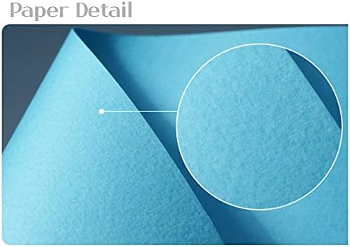 PPAPPAPPIYO Color Index Cards 3.5 x 2, 180gsm Thick Cardstock, Blank Colored Flash Cards for Study, Notes, Business Cards & Labels, Small Notecards 100 Pack (blue)