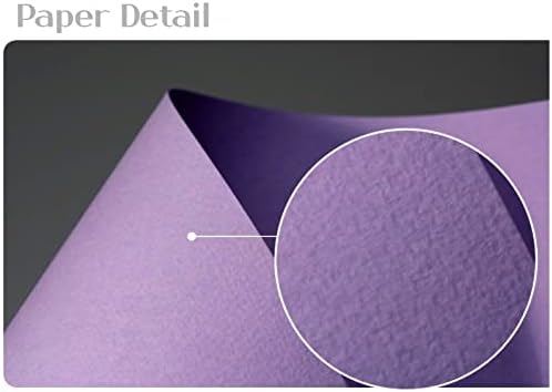 PPAPPAPPIYO 50 Pack 3x5 Colored Index Cards, 180gsm Premium Textured Blank Flash Cards, Heavyweight Cardstock for Study, Recipes, and DIY Crafts (violet)
