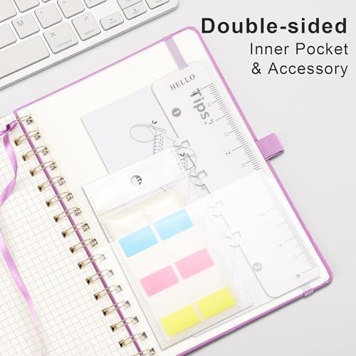 RETTACY Graph Grid Paper Notebook, 140 Pages, A5 Size (5.7'' x 8.3'')