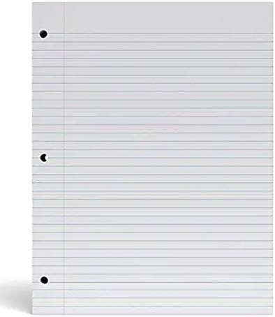 1InTheOffice Loose Leaf Paper College Ruled, Filler Paper 8 1/2" x 11", 400 Sheets (400 Sheets) (Pack of 2)