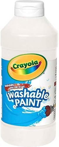 Crayola Washable Kids Paint, White, 16oz