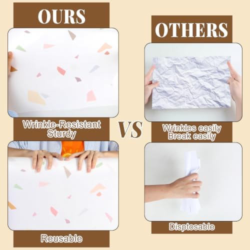 Boho Terrazzo Bulletin Board Roll Non-Woven Fabric Poster 15.7" x40ft