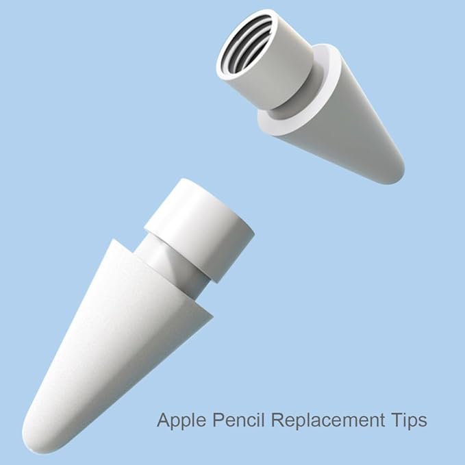 Replacement Tips for Apple Pencil 1st Generation/ 2nd Generation Tips, iPad Pencil Nibs Accessories for Apple Pen Pro/USB-C/ 1/2 Gen(8 Pack)