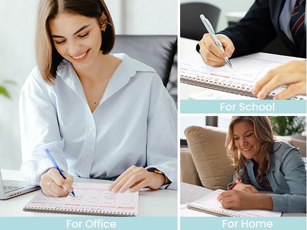 Weekly To Do List Notepad - Weekly Planner Notepad with 52 Undated Sheets(8.5"×11"), Undated To Do List Notepad for Office Desk Accessories and Supplies, School & Home, Waterproof Cover