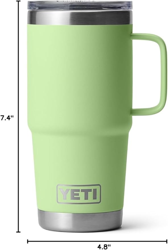 YETI Rambler 20 oz Travel Mug, Stainless Steel, Vacuum Insulated with Stronghold Lid