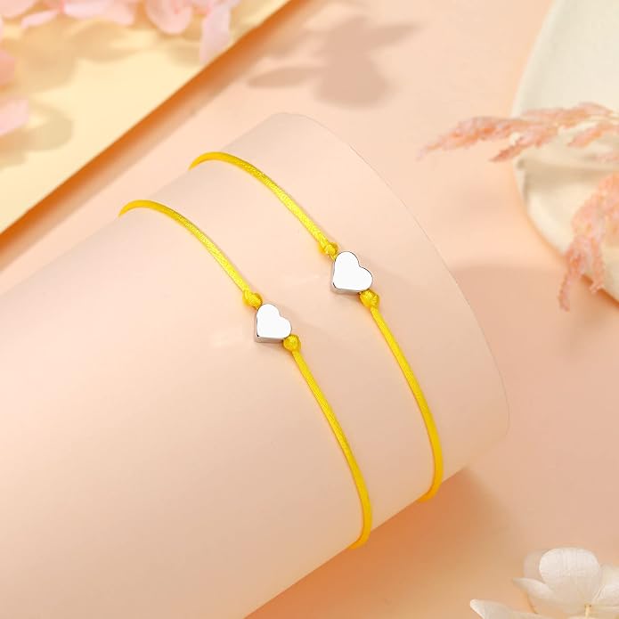 UNGENT THEM Big & Small Heart Bracelets Back to School Gifts for Girls