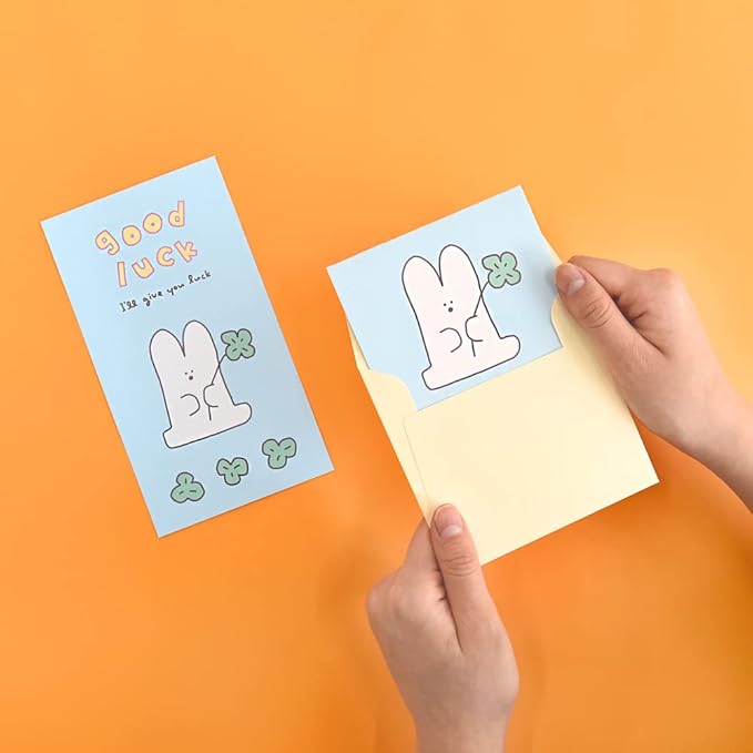 Monolike Story town Afternoon B Mini Letter Paper and Envelopes Set - 8Type, 32 Letter Paper + 16 Envelopes