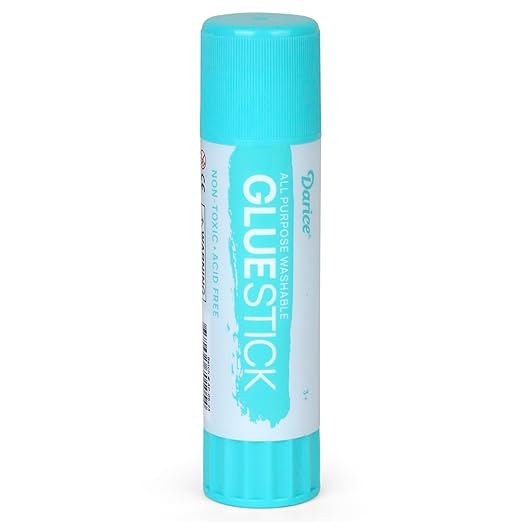 Darice 12 Jumbo Glue Sticks, 1.4 Oz All Purpose Stick Glue, Strong Hold, Easy Stick, Quick Drying, Non-Toxic, Scrapbooking, Back to School Supplies, Home and Office