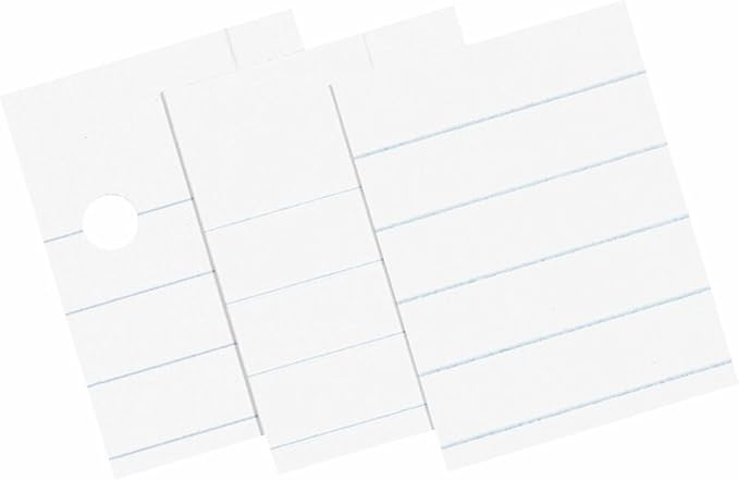 Pacon® Composition Paper, Unpunched, 3/8" Rule, 8 1/2" x 11", White, Pack Of 500 Sheets