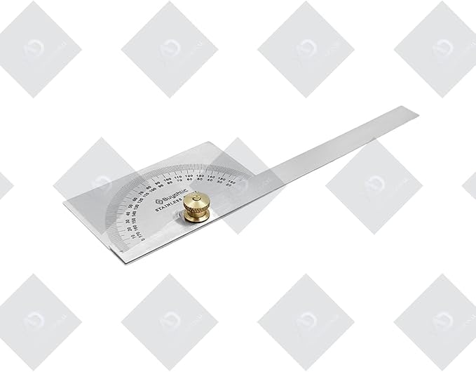 Finder 0-180 Degrees,10 cm Woodworking Ruler, Angle Measure Tool, Angle Finder Ruler, Craftsman Angle Measure Tool ((Square Head Protractor))