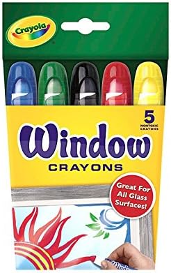 Crayola Washable Window Crayons - 5-count, 6 PACK