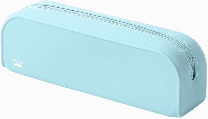 Mr. Pen- Silicone Pencil Case, Aesthetic Pencil Bag for Women, Makeup Pouch, Multifunctional Pouch for Stationery, Cosmetics and Electrical Goods Storage