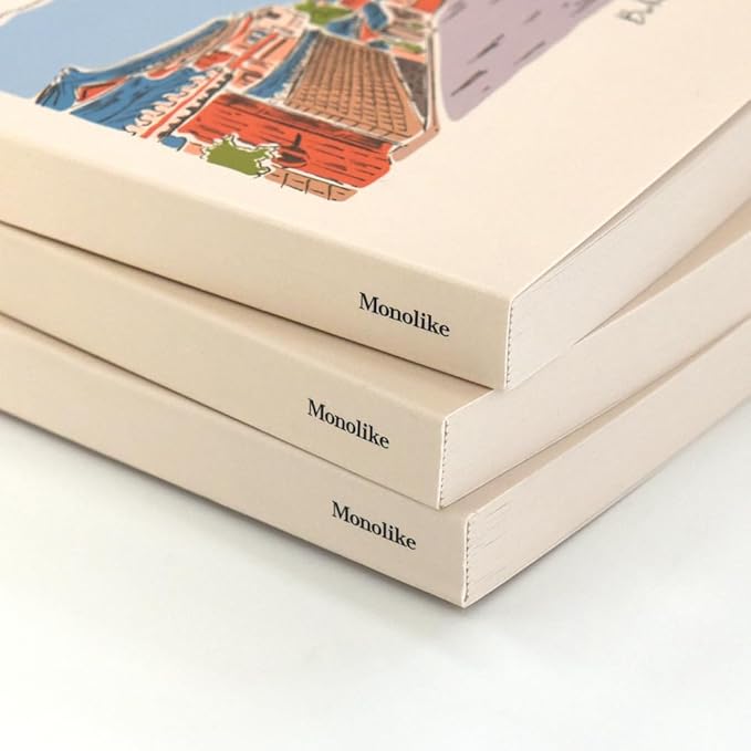 Monolike Seoul Paperback Line Notebook - 02. Haebangchon_Design note, Mini note, Simple note, Notebook, 192 Pages, 4.13x6.69