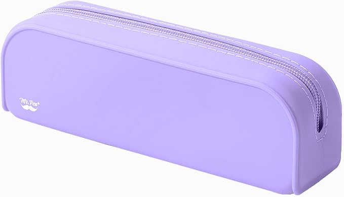 Mr. Pen- Silicone Pencil Case, Aesthetic Pencil Bag for Women, Makeup Pouch, Multifunctional Pouch for Stationery, Cosmetics and Electrical Goods Storage