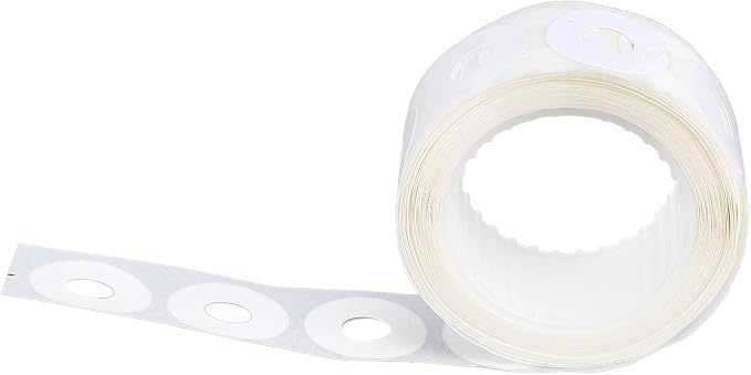 generic Hole Punch Reinforcement Labels, PVC Water Proof Stickers for Loose Leaf Paper Repair, with Double Sided Adhesive for DIY Projects