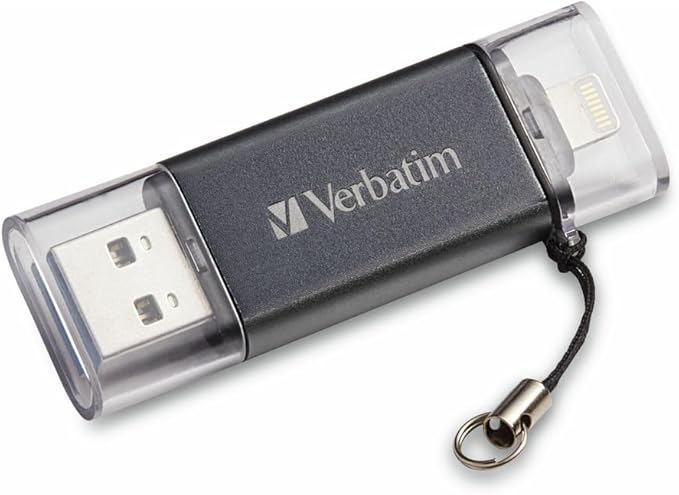 Verbatim 16GB Store ‘n’ Go Dual USB 3.0 Flash Drive for Apple Lightning Devices - Graphite (49304)
