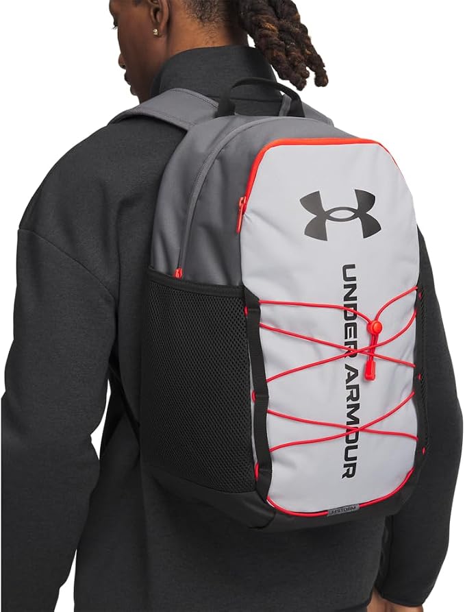 Under Armour Unisex Hustle Sport 6.0 Backpack, (012) Mod Gray/Black/Black, One Size Fits Most