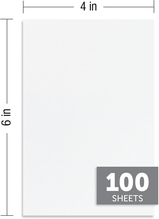 TOPS Memo Pads, 4" x 6", White Paper, 100 Sheets, 12 Pack (7821)