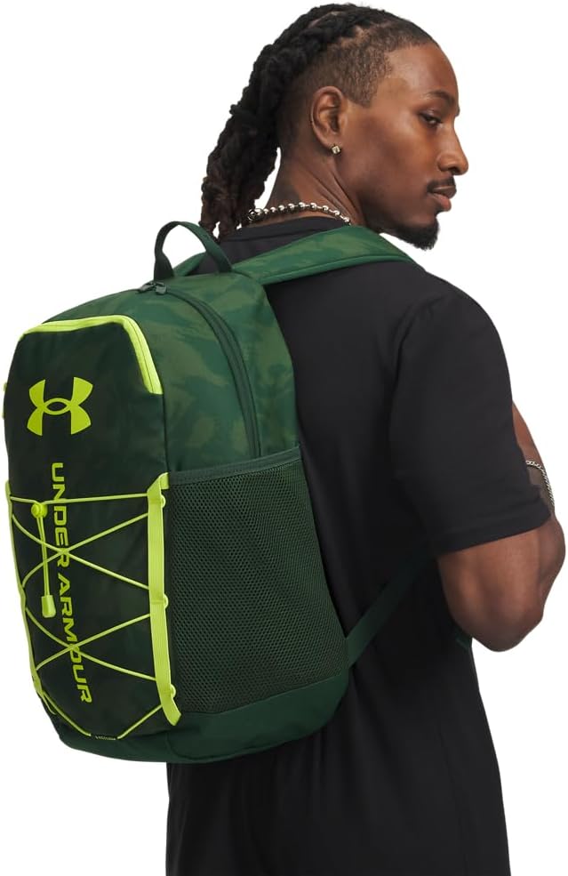 Under Armour Unisex Hustle Sport 6.0 Backpack, (301) Forest Green/Forest Green/Green Citrine, One Size Fits Most