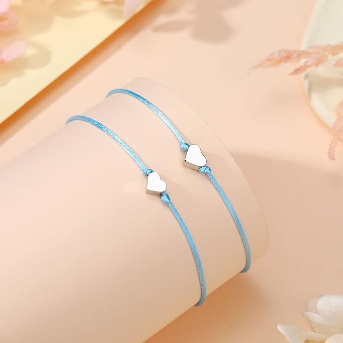 UNGENT THEM Big & Small Heart Bracelets Back to School Gifts for Girls