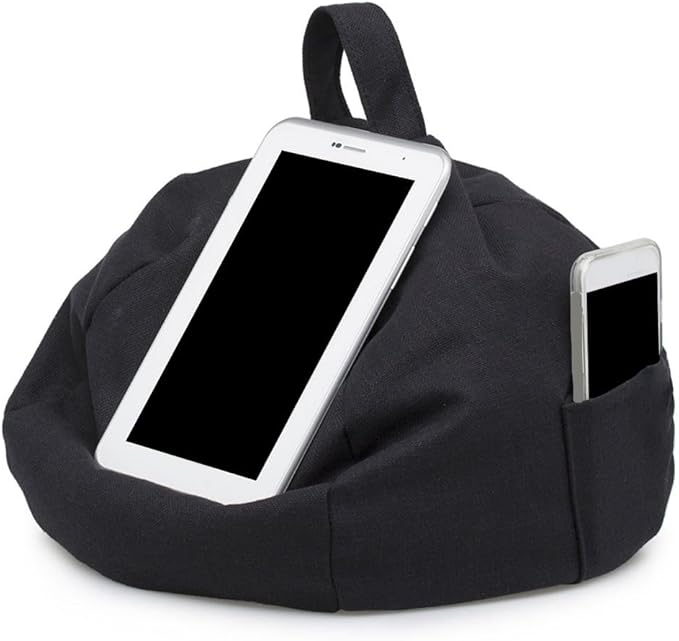 Bean Bag Cell Phone Holder, Beanbag Tablet Pillow Stand Portable, Book Pillow For Reading In Bed, Bed Tablet Holder Bookholders For Desk Textbook Recipe Music Scores Magazines, Reading Lover Gift