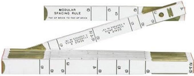 Crescent Lufkin 5/8" x 6' Red End® Masonry Wood Rule - 646LN