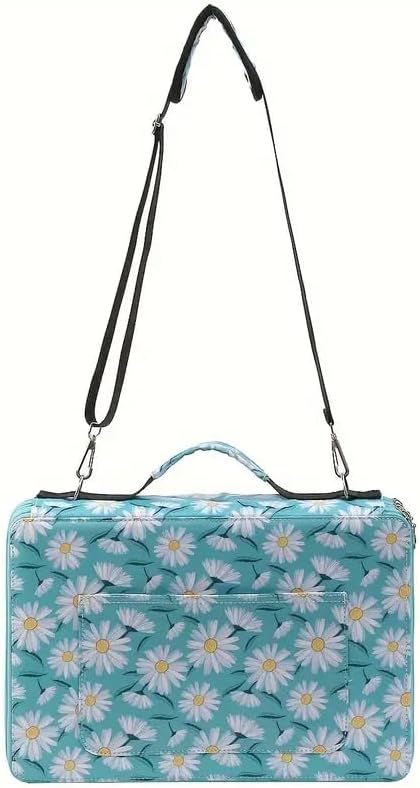 600-Slot Colored Pencil Case, 5-Layer Zipper with Shoulder strap and Handle | Organizer Bag for Pencil Storage Case for Artist Painter Office Sketch Travel Supplies