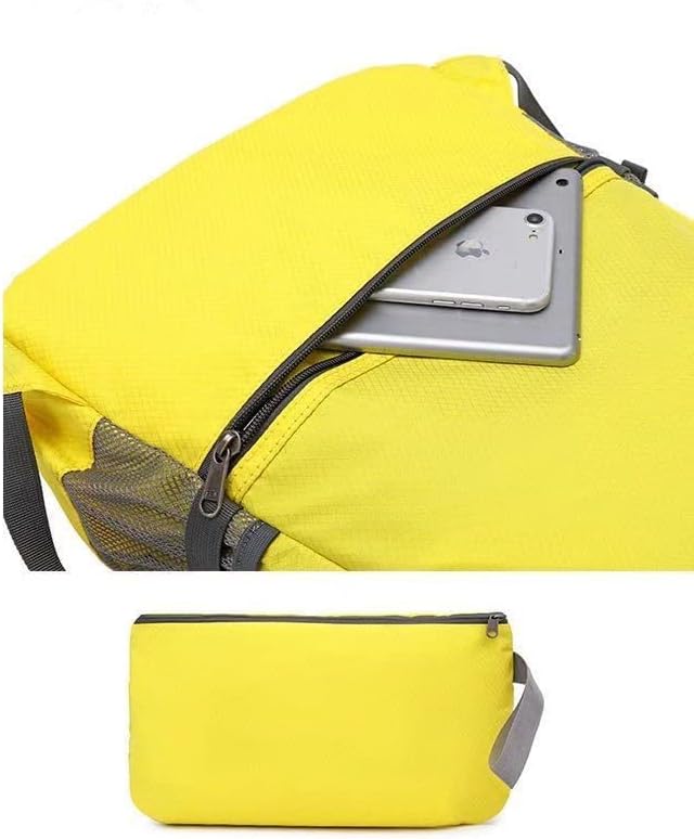 Geboldil Men's and women's lightweight foldable hiking travel backpack waterproof camping backpack fuchsia