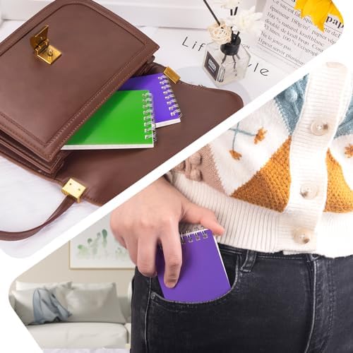 120 Packs Pocket Notebook Bulk, 3x5 Inch Small Spiral Notepads