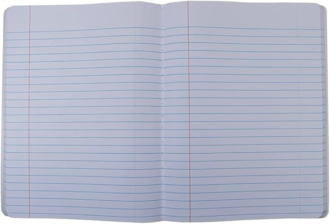 Top Flight Colored Marble Composition Book, 100 Sheets, Wide Rule, 9.75 x 7.5 Inches, 1 Book, Cover Color May Vary (41352)