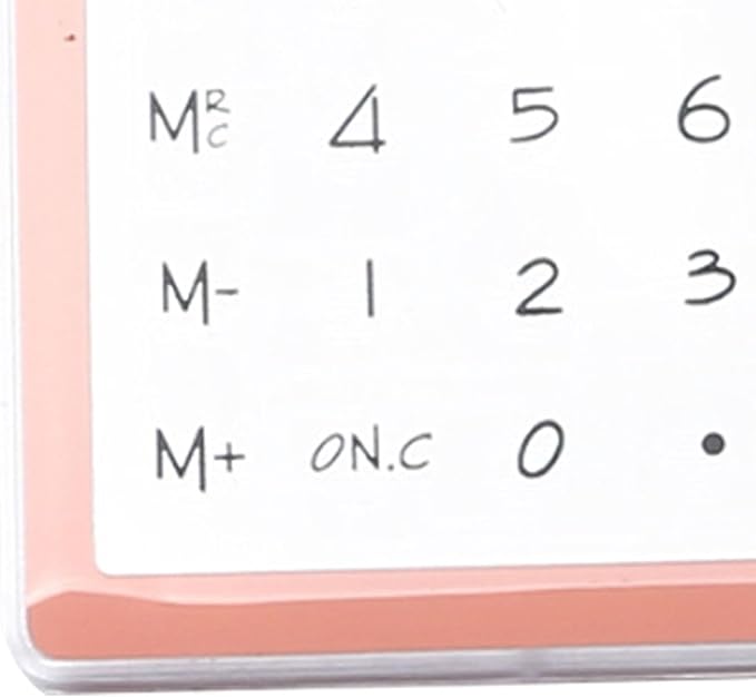 Solar Powered Calculator, Touch Screen 8 Digit LCD Display, Transparent Calculator for Office School Home with Lightweight and Compact Designf Business People and Family Use