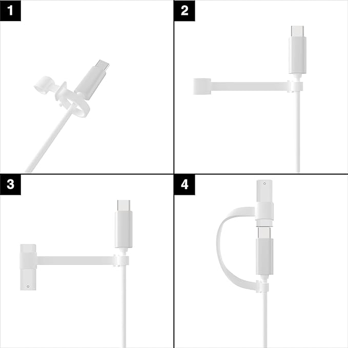 TechMatte Charging Adapter Compatible with Apple Pencil 1st Generation, Lightning to USB-C Charger Connector, Supports Pairing with iPad 10th/11th A16 2025 Gen
